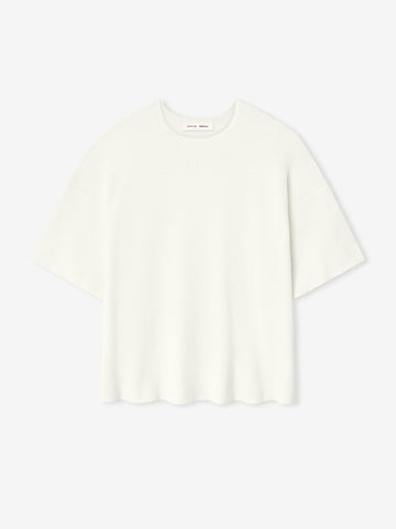 Waffle Short Sleeve Sweater