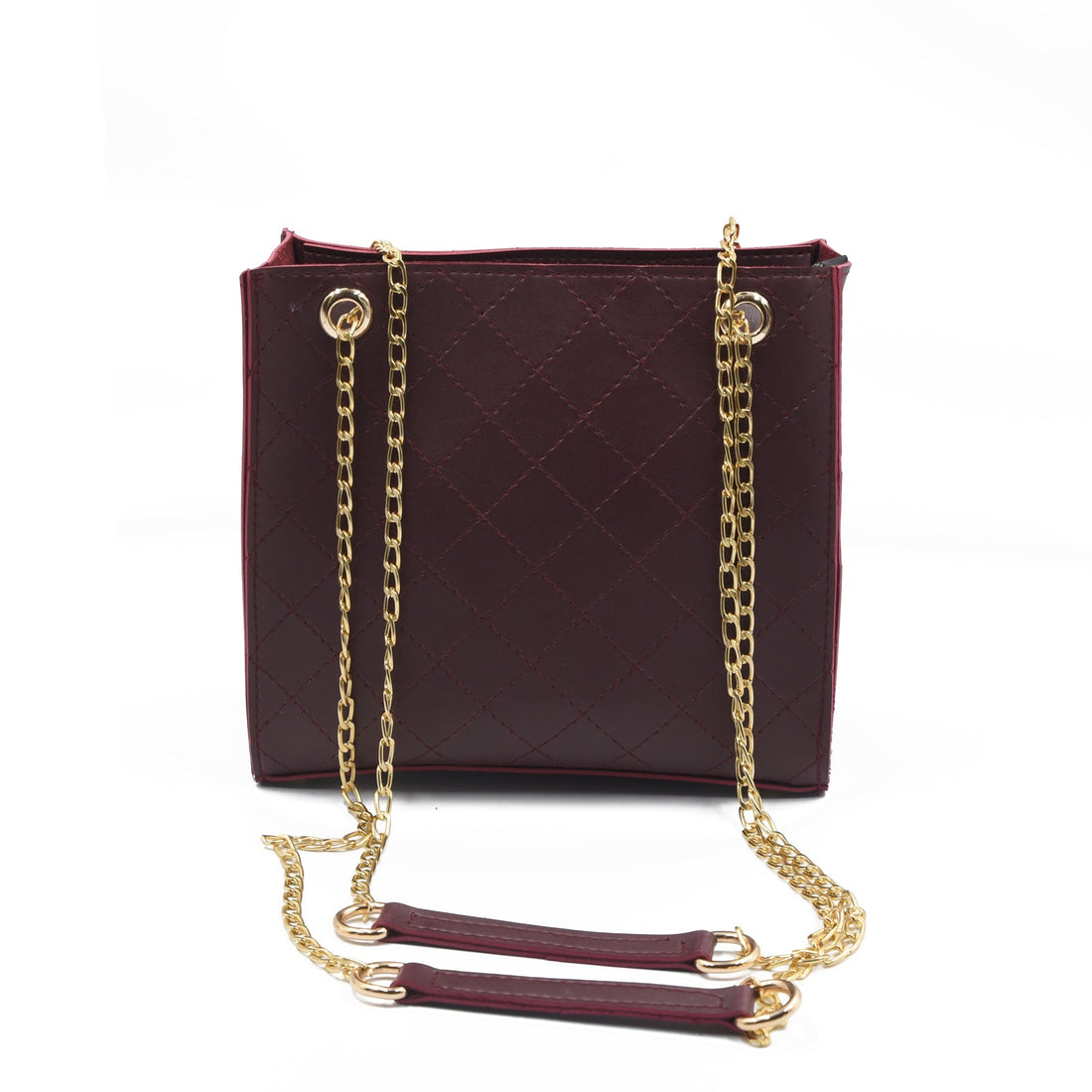 Regalia Chain Crossbody Bag - maroon chain crossbody bag for women