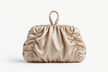 Satin Evening Pouch - Champagne